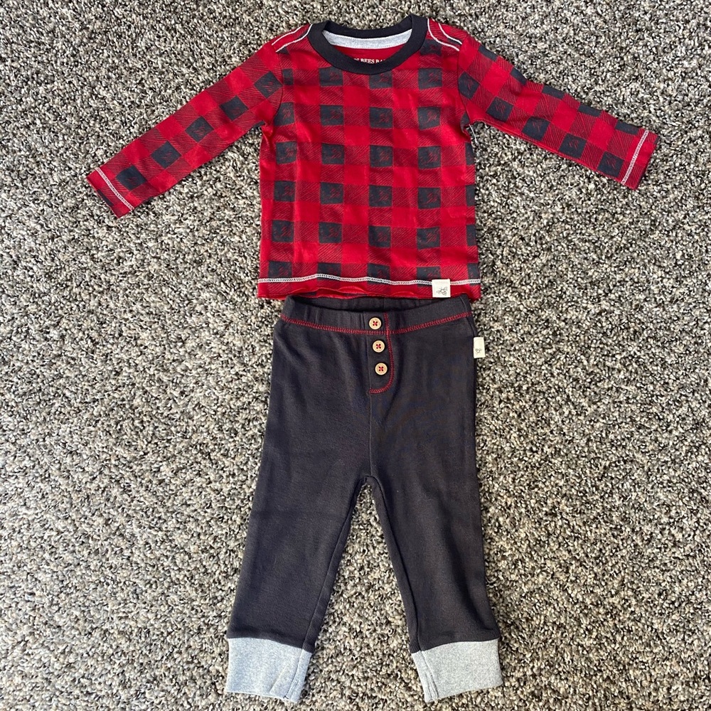 Burts bees baby pajamas NWOT 0-3 months